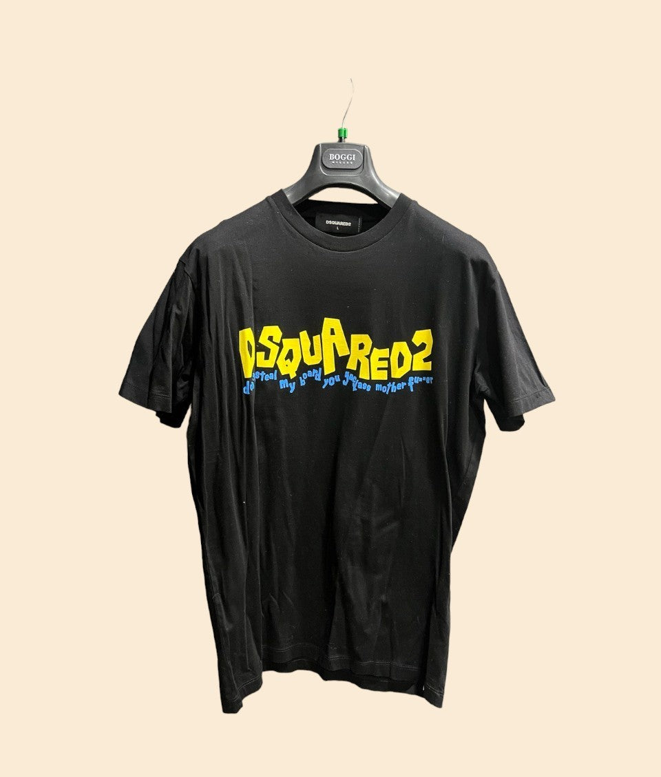 DSQUARED2 LOGO PRINTED CREWNECK T-SHIRT