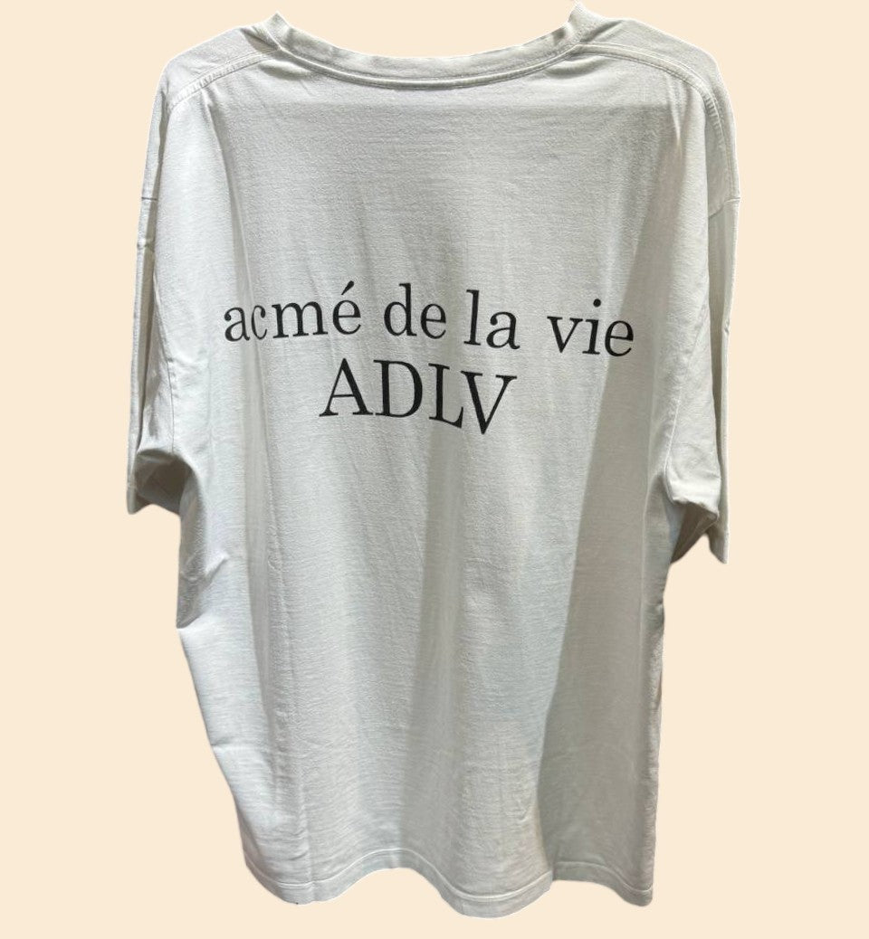 ADLV BASIC WHITE SHORT SLEEVE SHIRT