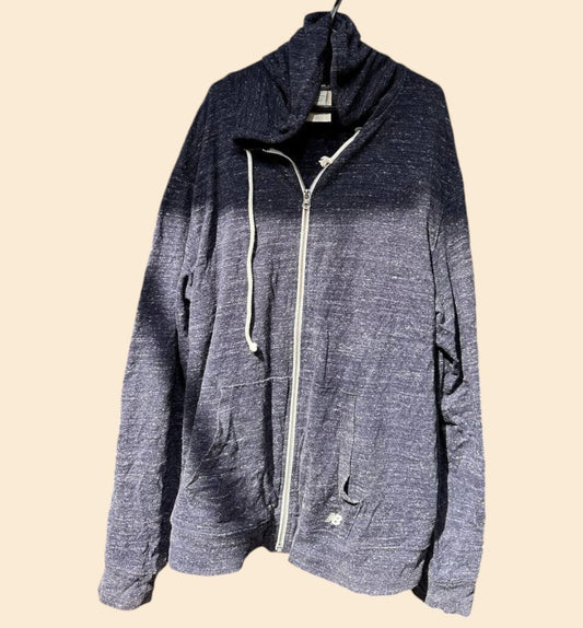 NEW BALANCE ZIP-UP HOODIE IN BLUE