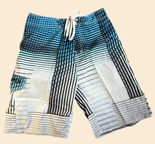 RIP CURL MEN'S SURFING SHORTS IN BLUE & WHITE