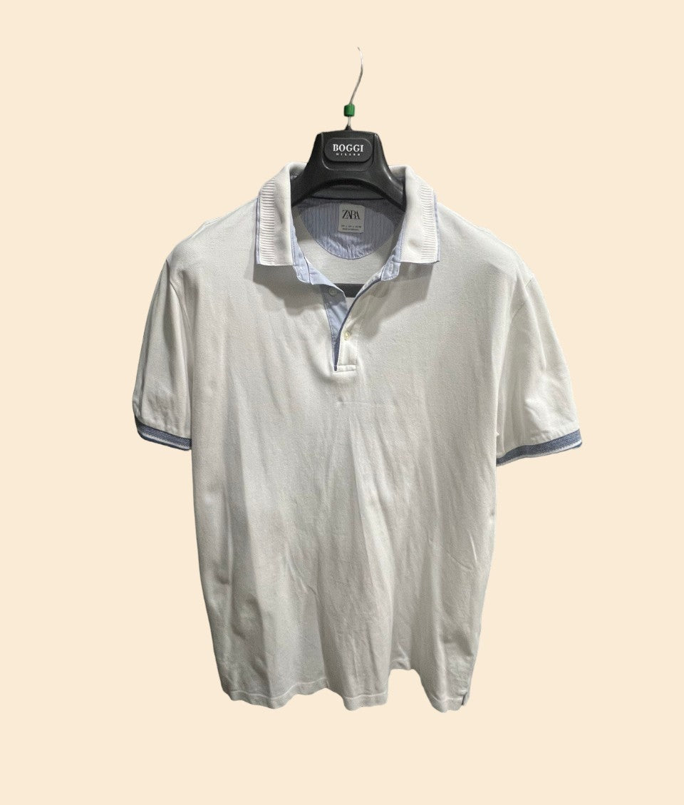 ZARA POLO SHIRT WITH BUTTONS